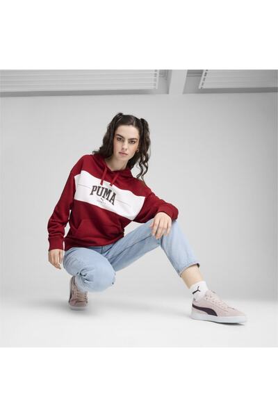 Puma SQUAD TR Sweatshirt Kırmızı 68249413 Kadın