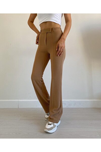 Bade Butik Camel Biyeli Lia Pantolon