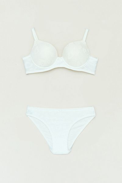 Fulla Moda Heart Patterned Suede Set - Filled