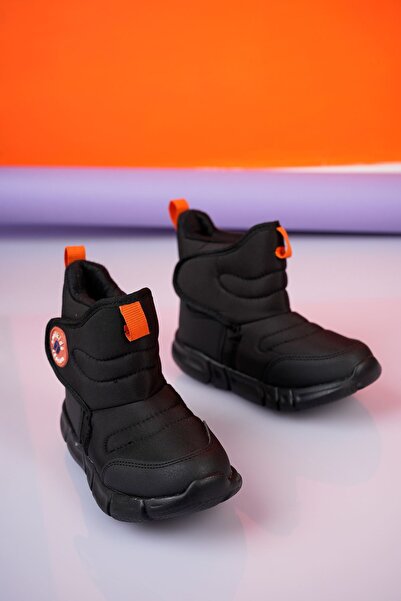 Gimeravm Cırtlı Siyah Çocuk Kar Botu