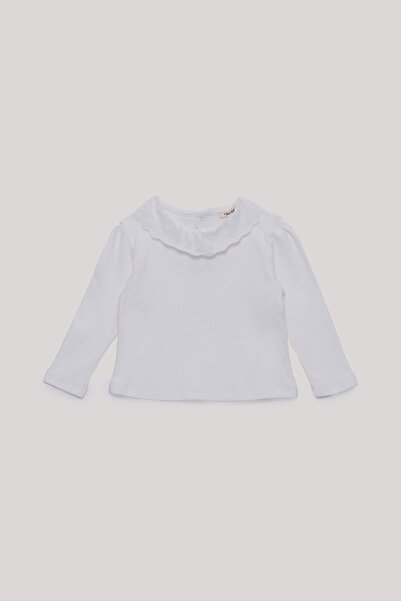 Tyess Basic BG Store Baby Girl Ecru T-Shirt