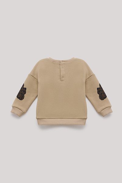 GB Baby Bg Store Baby Girl Beige Sweatshirt