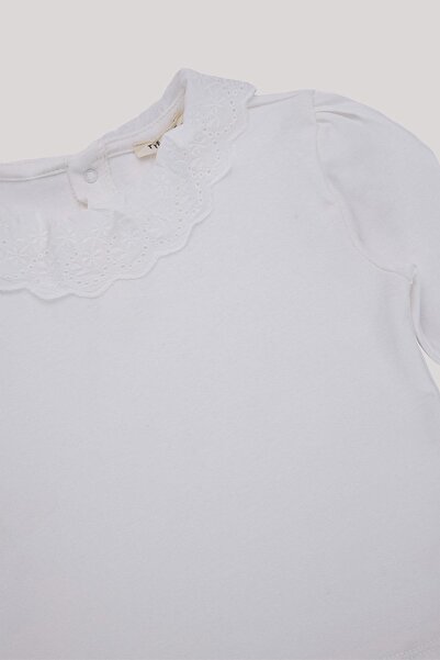 Tyess Basic BG Store Baby Girl Ecru T-Shirt