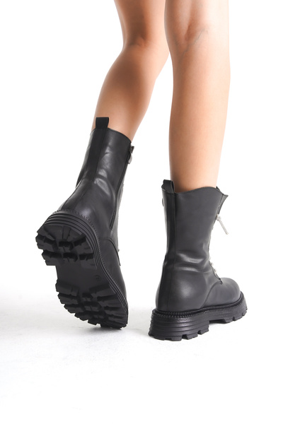 Limeo Γυναικείες μπότες με φερμουάρ με πέτρα