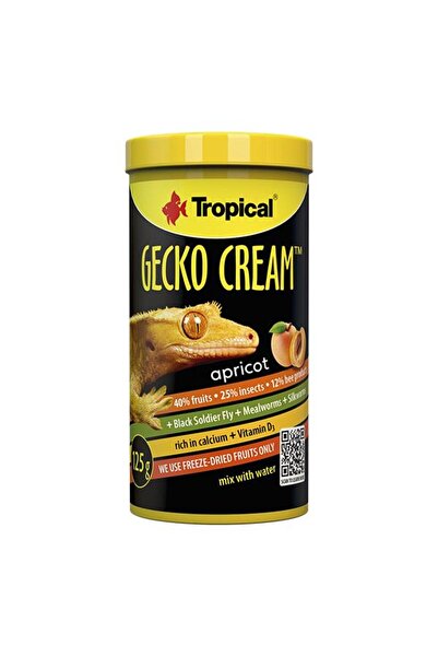 Tropical Gecko Cream Apricot Kayısılı Gecko Yemi 100ml 50gr