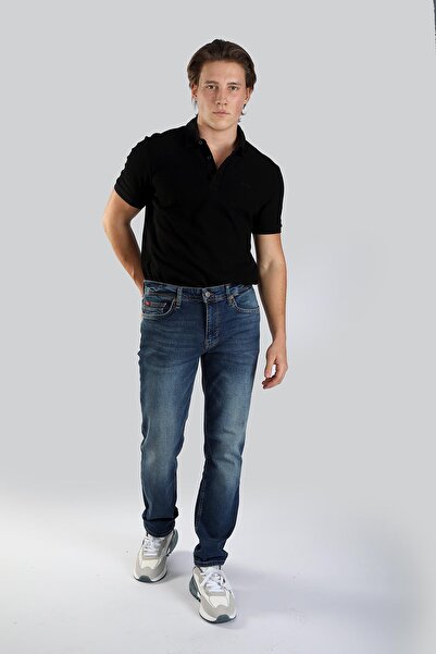 Lee Cooper Чоловічі джинсові штани Jagger Regular Waist Slim Fit Straight Leg...