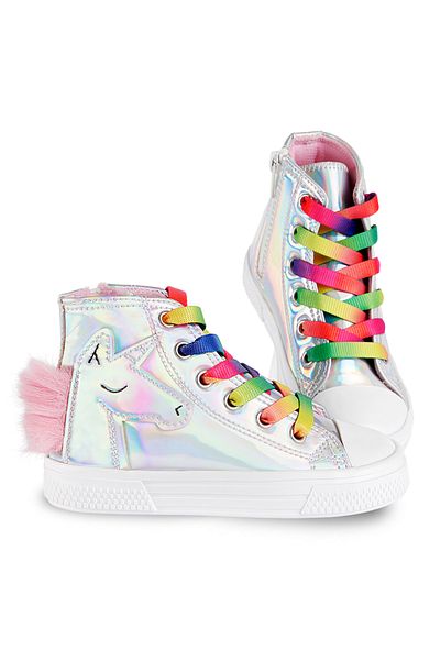 Denokids Einhorn Hologramm Mädchen Sneakers