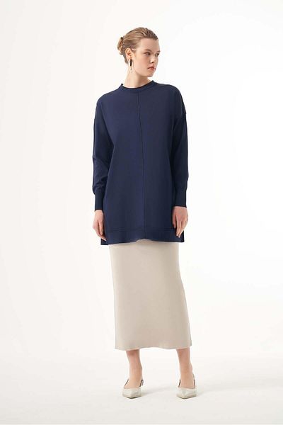 Nuss Mercerized Tunic - Detailed Stitching