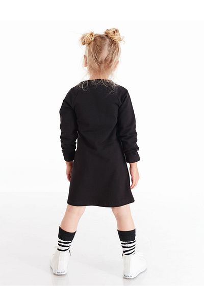 Denokids Einhorn-Zebra-Muster - Langärmliges Rüschenkleid für Mädchen