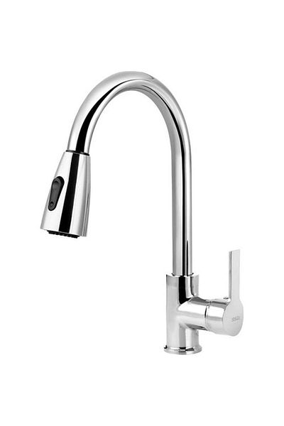 GenelTedarik Chrome Venezia Chrome Nirvana Spiral Sink Faucet (U 5011514 )