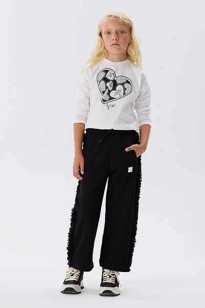 Tyess Pantaloni de sport negri pentru fete Bg Store