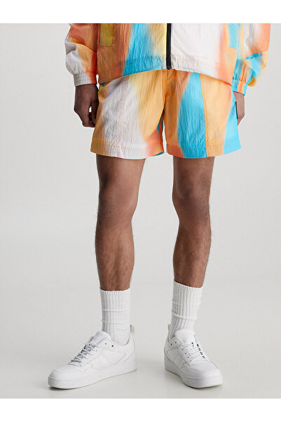 Calvin Klein Erkek Aop Nylon Mesh Şort