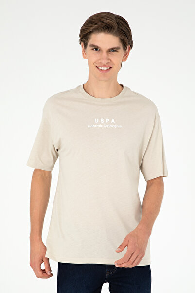 U.S. Polo Assn. تي شيرت رجالي مريح برقبة دائرية من الحجر 50294322-VR049