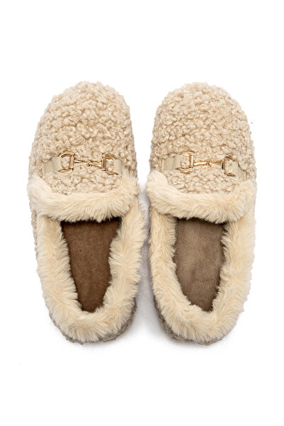 Twigy Carina Beige Women's Home Shoes - 36/41