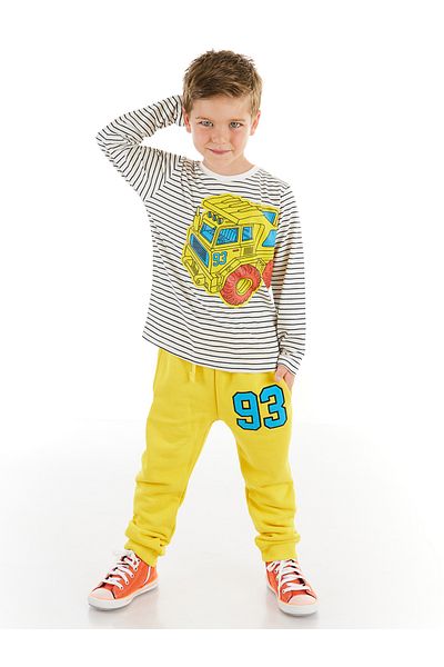 Denokids 93 طقم بنطال تي شيرت للأولاد من Truck