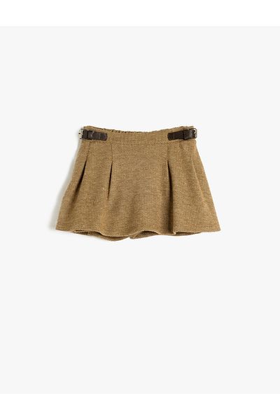 Koton Pleated Short Skirt - Elastic Waist
