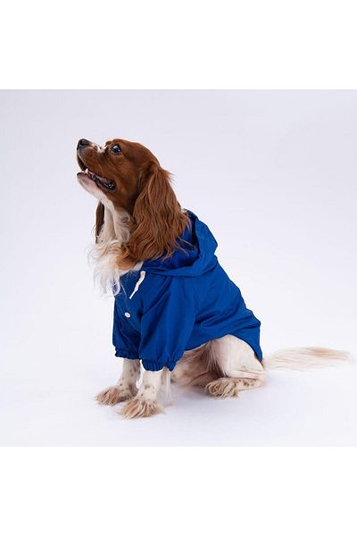 Pettrend Blue Coat Dog Coat Dog Apparel Dog Raincoat (SMALL-LARGE IRKS)
