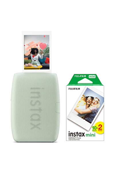 Fujifilm Instax mini Link 3 Yeşil Akıllı Telefon Yazıcısı ve 20'li mini Film