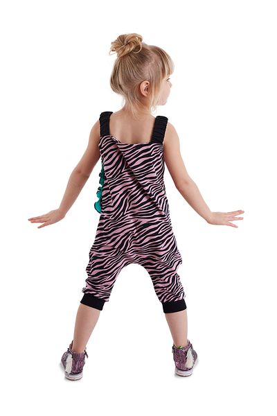 Denokids Overall für Mädchen mit Zebra-Rüschen