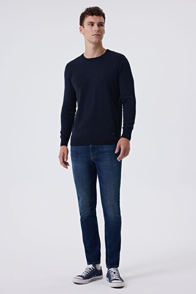 Lee Cooper بنطال جينز رجالي بقصة ضيقة بخصر عادي 241 LCM121058 JEFF LIEPZIG PURE