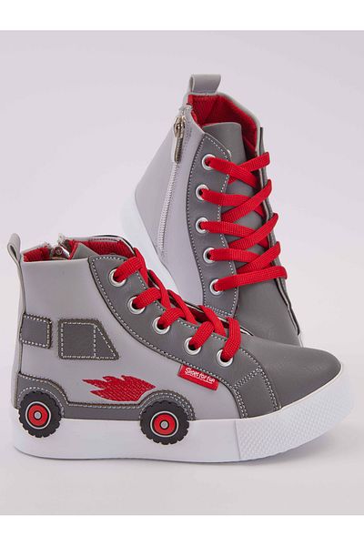 Denokids Car Boys Grau Sneakers Sportschuhe