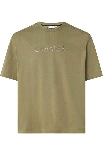 Calvin Klein Erkek Space Dye Logo T-Shirt