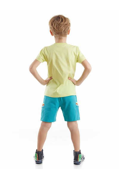 Denokids Surfer Shark Boy T-Shirt-Shorts-Set
