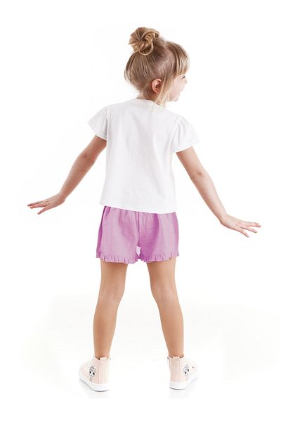 Denokids Ribbon Rabbit Mädchen T-Shirt und Shorts Set
