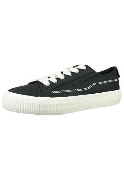Levi's Damen Low Sneaker Decon Lace S Low Top 234207-634 Schwarz 59 Regular Black Leinen Mit Recycelte Orth