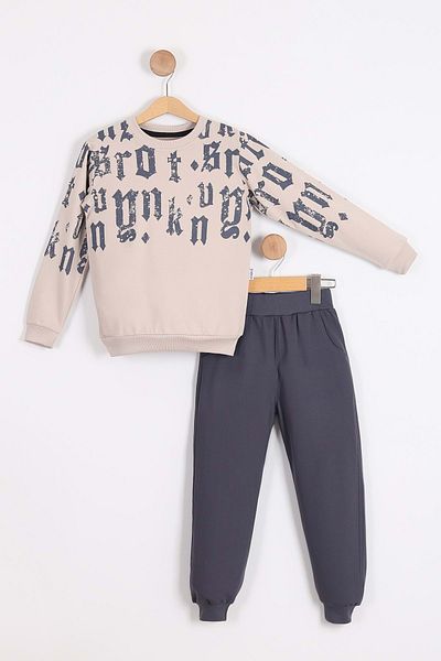 Mnk Baby&Kids Boy's Seasonal Tracksuit - Crew Neck, Mnk3502 Furnish