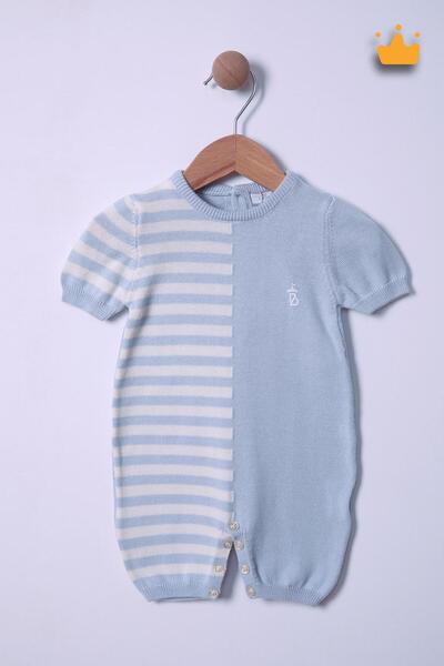 Babyhola %100 Pamuk Kız Erkek Bebek Triko Tulum 13778