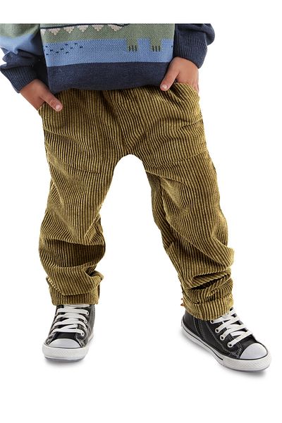 Denokids Khakifarbene Jungenhose aus Cord