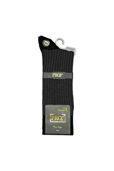Pro Çorap Ανδρικές κάλτσες Gence Bamboo Μαύρες (17101-R1)