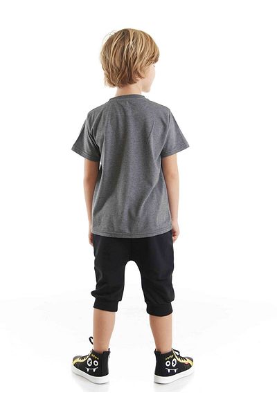 Denokids Sommerspaß-T-Shirt-Capri-Shorts-Set für Jungen