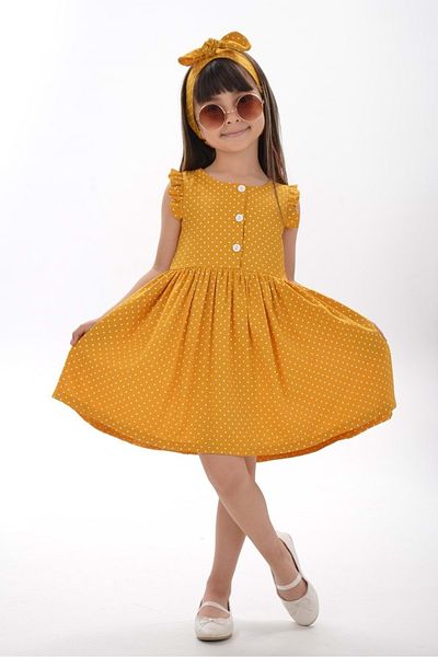 Mnk Belmando Summer Style Bandana Dress Mustard