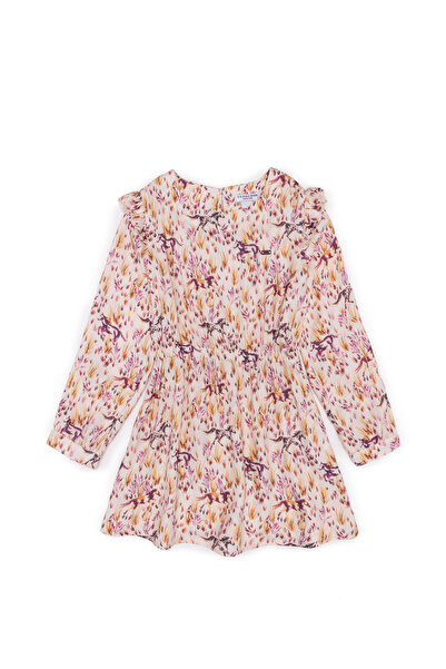 U.S. Polo Assn. Girl's Cream Woven Dress 50253819-Vr071