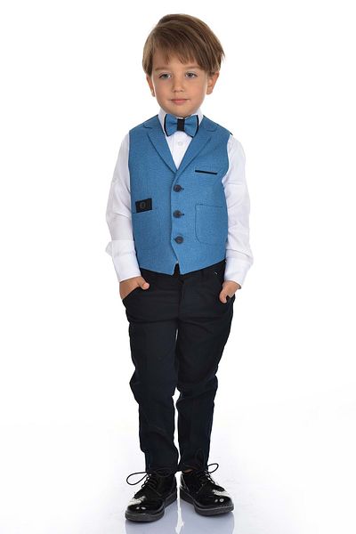 Mnk Sports Vest Boy's Suit Indigo