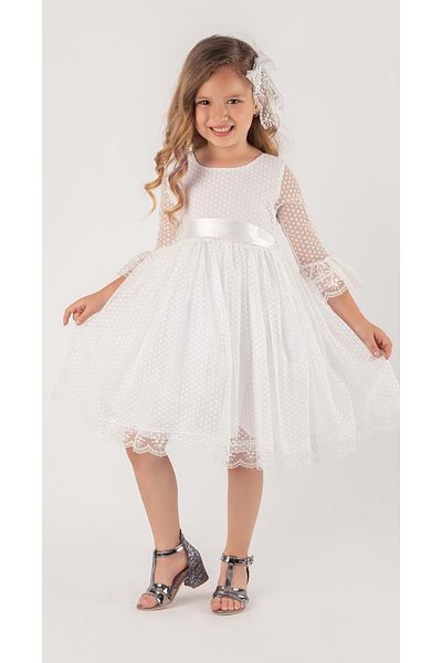 Mnk Rochie Epocă Buline Dublă Pălărie Albă