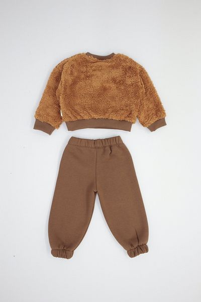 rg kidsstore Unisex Baby Plush Sweatshirt and Sweatpants Set