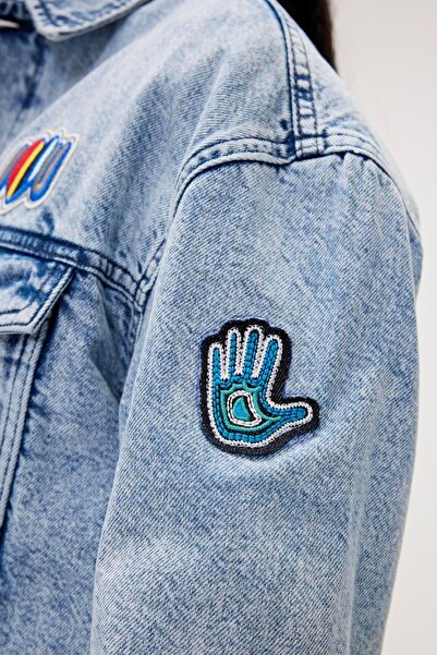 Bad Bear Adelina Blue Women's Denim Jacket - Stylish Design