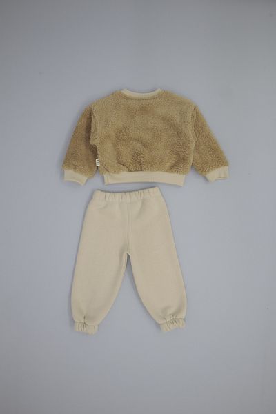 rg kidsstore Unisex Baby Plush Sweatshirt and Sweatpants Set