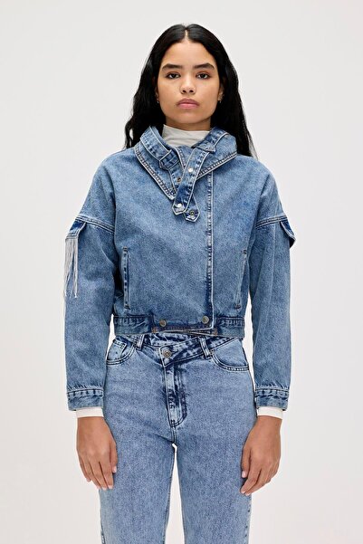 Bad Bear Scarlett Denim Blue Women's Jacket