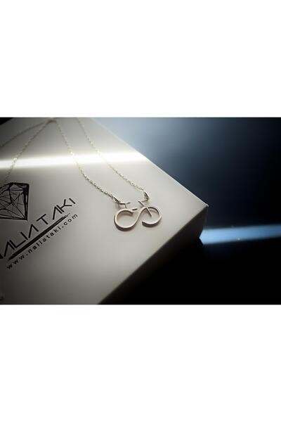 Nalia takı Sonsuz Bisiklet Gümüş Kolye