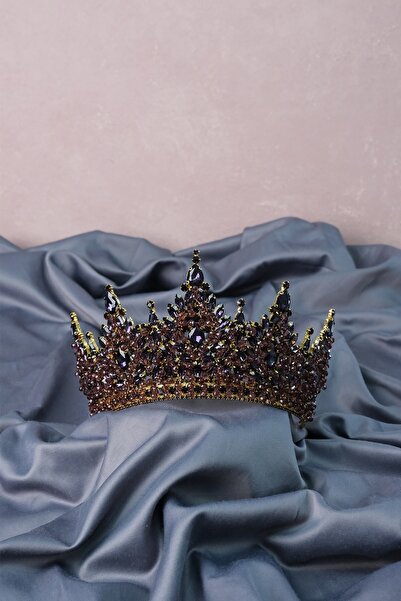 Limelia MürdümParis Κορώνα νυφικής χέννας με υψηλή πυκνότητα κεντημένη με χάν...