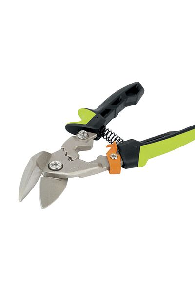 FiSKARS 1027210 Powergear Metal - Offset Sheet Cutting Scissors, Right Cut