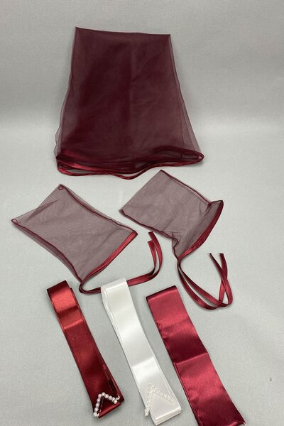 Limelia cu vipușcă Set de voal de mireasă și bijuterii