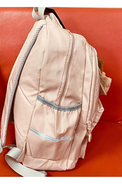 DODOMAR Young 51666 шкільний рюкзак з маскотом ведмедика РОЖЕВИЙ