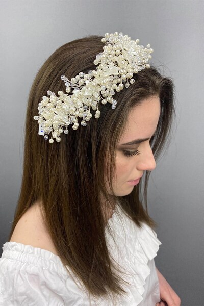 Limelia Κρεμ Χιρά Μοντέλο Αξεσουάρ Νυφικών Μαλλιών