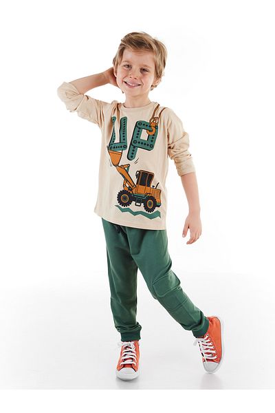 MSHB&G Set aus langärmligem T-Shirt und Hose für Jungen – Up Dozer