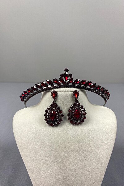 Limelia Set de cercei Ece Gelin Kına - Tacı și Damla cu pietre aplicate de cu...